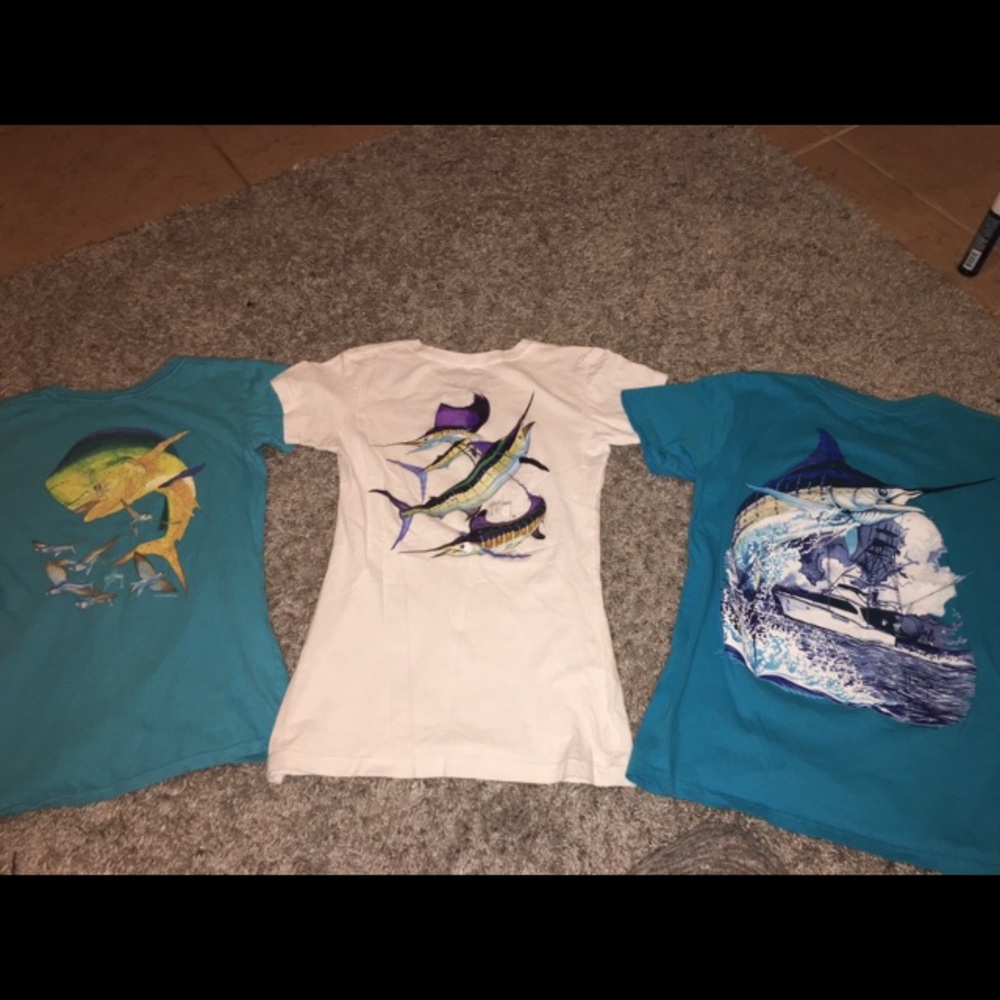 3 Guy Harvey T-shirts